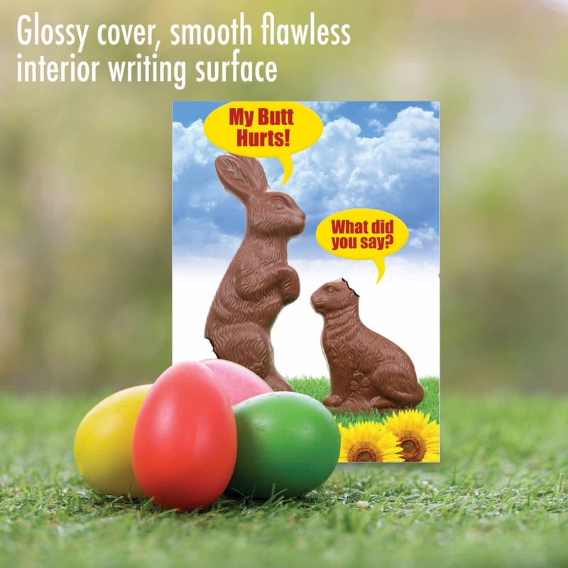 7292 'My Butt Hurts' - Funny Easter Greeting Card with
