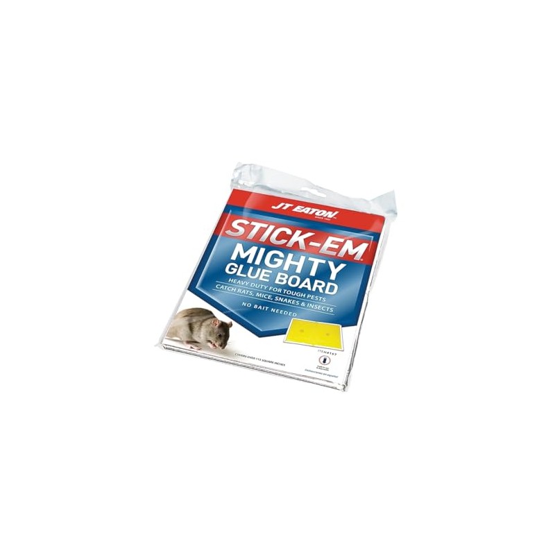 Stick-Em Mighty Glue Board for Rats and Mice – Heavy-Duty