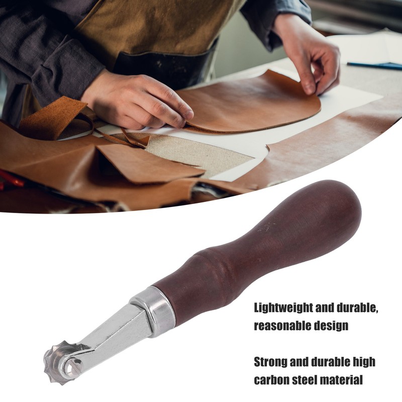 Leathercraft Spacer Set High Carbon Steel Wooden Handle Portable Durable