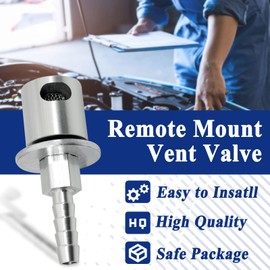 Alsoyixia 2Pcs Remote Mount Vent Valve for Fuel Tanks, Tank Vent Line Replacement Part, 5/16'' Barb Size, Detachable