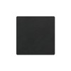 Lind DNA Square Nupo Glass Mats, Leather, Black, 2-Piece