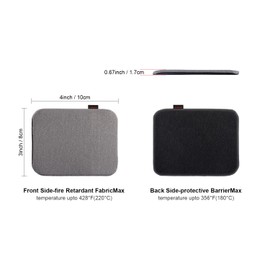 DOOHALO Heat Press Mat for Cricut EasyPress (8"x10"),Double-Side Iron-on Mat for Power Heat Press Machine,for Craft Vinyl Ironing Insulation Transfer to T-Shirts or HTV Vinyl Project