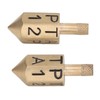 2PCS 6 Sides Rotary Dice with Shank Solid Metal Gyroscope