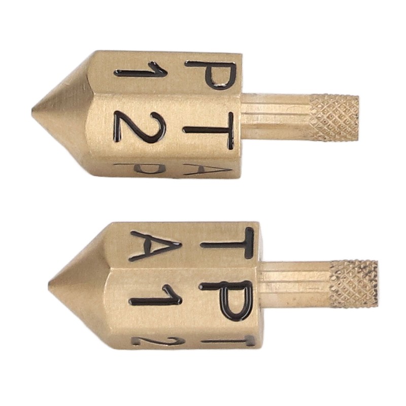 2PCS 6 Sides Rotary Dice with Shank Solid Metal Gyroscope