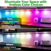 AIBOO Under Cabinet Lighting Kit, 16 Pack Dimmable RGB and