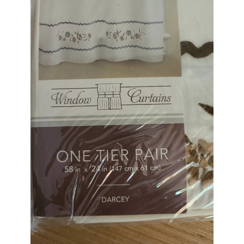 CHF Industries Window Curtains One Tier Pair 58 x 24