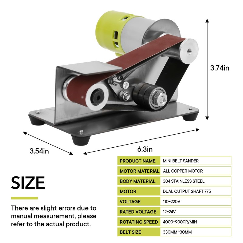 Mini Belt Sander, 7 Adjustable Speed Electric Knife Sharpener, 15