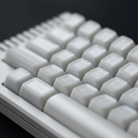 Capkeyno keycaps White Jade Keycaps Double Shot PBT Keycaps SA Profile 142 Keys Shine Through Keycaps Ceramic-Liked Keycaps Set for for 61/64/68/84/87/100/104/108 Mechanical Keyboard