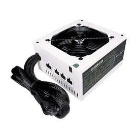 Apevia ATX-ES600-WH Essence 600W ATX Semi-Modular Gaming Power Supply with Auto-Thermally Controlled 120mm Black Fan, 115/230V Switch, All Protections, White Casing