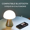 Lexon Mina L Audio 2 in 1 Mushroom Table Lamp