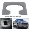 Center Console Cup Holder Pad Armrest Lid Cover Gray Fit