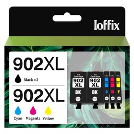 902XL Ink Cartridges Combo Pack Compatible with HP 902 XL 902 Ink Cartridges Compatible with HP Officejet Pro 6978 6974 6968 Officejet 6958 6956 6951 Printer (5 Pack)