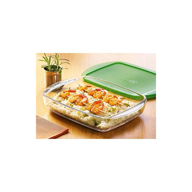 Pyrex Cook & Store Glass rectangular Dish shallow version high