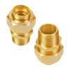 2 Pack Grill Propane Conversion Connector 3/4'' CSST Male NPT