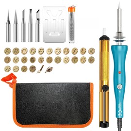 HHYSSG Soldering Iron Set 93 in 1 Soldering Iron Set with Soldering Tips 60 Watt Soldering Iron Stand Temperature Adjustable 220-480°C for Electric Welders