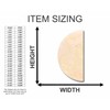 Unfinished Wood Half Semi Circle Shape Craft up to 46"