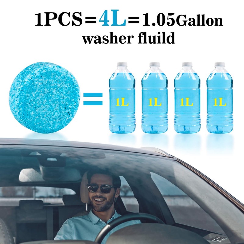 Sukh Car Windshield Washer Tablets - Washer Fluid Tablets Glass