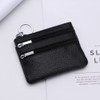 Small Cute Genuine Leather Wallet,Soft Mini Coin Purse with Key