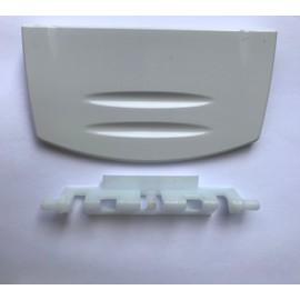 MDS Ersatzteile Door Handle with Spring Handle for Beko Freezer Fridge 4244570100 Plastic White