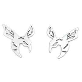 CARRUN 2Pc Super Bee Emblem Body Fender Rear Side Badge Hollow Badge Replacement for Dodge (Silver)