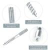 Jinsion Pack of 10 hanger bolts M8 x 60 mm,