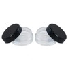 Houseables 3 Gram Jar, 3 ML Jar, BPA Free, Black,