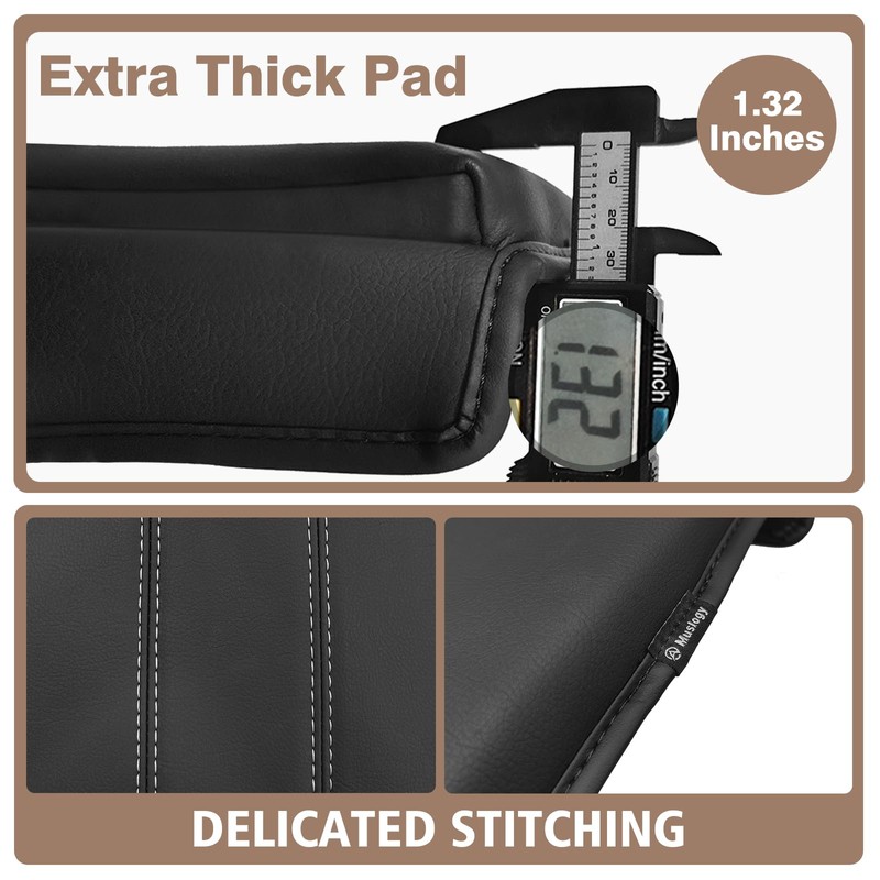 Muslogy Center Console Cover Extra Thick Armrest Pad Compatible with