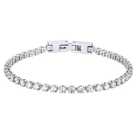U7 Cubic Zirconia Tennis Bracelets For Womens Bracelet Link Chain Mens Braclets