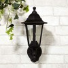 6 SIDED PIR MOTION SENSOR WALL LANTERN (Black 6 Sided