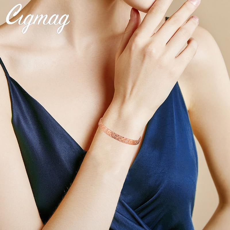 Cigmag 9X Lymphatic Drainage Copper Magnetic Bracelet for Women 99%