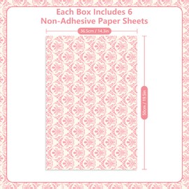 SCENTORINI Rose Sandalwood Scented Drawer Liners, Scent Paper Liners for Drawers, Dresser Shelf, Linen Closet, Bathroom, Vanity (6 Sheets)