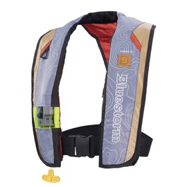 Bluestorm Gear Stratus 35 Inflatable PFD Life Jacket (Legendary Tan) | US Coast Guard Approved Automatic/Manual Life Vest for Adults