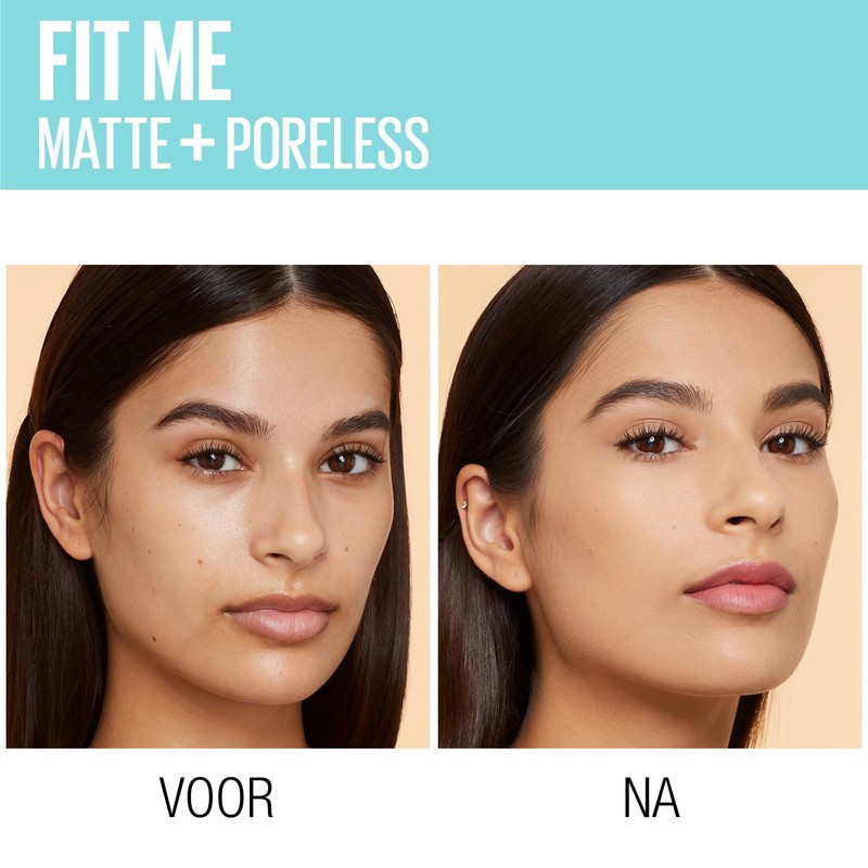 Maybelline Fit Me Foundation, Matte & Poreless, Full Coverage Blendable