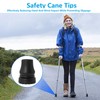 4PCS Rubber Cane Tips 3/4 Inch Heavy Duty Walking Cane