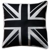 ||JaaZ Textile||__Black & White Union Jack UK Flag Cushion Covers__Pure