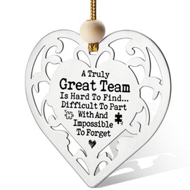 A Truly Amazing Team is Hard to Find, Inspirational Team Office Ornaments, Appreciation gifts for Team, Going Away Gift Retirement Gift for Coworker Boss,Team Gift Hanging Ornaments-AXGP102