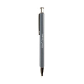 Miquelrius Back2Basics Collection Metal Ballpoint Pen Blue Oil Ink Size 130 x Diameter 15 mm Boli Blue Grey and Silver