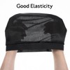 3Pcs Wave Cap Silky Elastic Band Caps Soft Breathable Hair