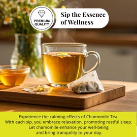 Akshit 75 Chamomile Tea Bags – Pure Herbal Tea for Sleep, Relaxation, Caffeine-Free