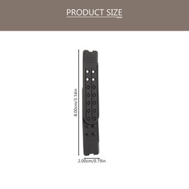 VILLCASE 10 Pares Hebilla De Sombrero De Plástico La Hebilla De Una Sola De Orificios Se Puede Empujar y Abrir Para Cerrar La Del Sombrero Gorra Con a Presión