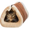SAPRA | 2-in-1 Convertible Cat Bed, Tube to Mat Design,