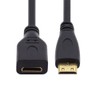 cablecc Cable de extensión mini HDMI tipo C hembra a