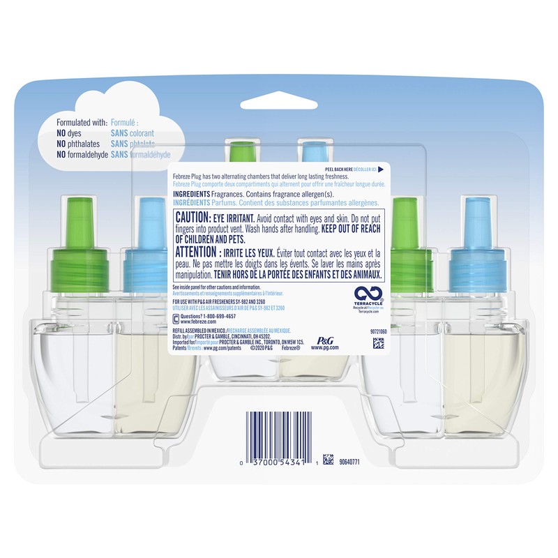Febreze Plug Air Freshener Oil Refill, Gain