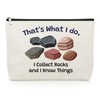 Funny Geologist Gifts Makeup Bag Rock Lover Gifts for Women