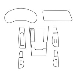 FDAIUN for Mazda3 Enclave 2019-2024 Precut Car Paint Protective Film 8.5Mil TPU PPF HD Film Scratch Protector Interior Accessories (Gearshift One Button)