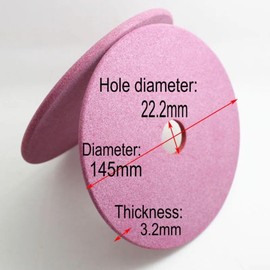 For Chainsaw Sharpener, Grinding Wheel for Electric Chain Grinder, Optimal Chain Grinding Performance (145 x 22.2 x 3.2 mm)