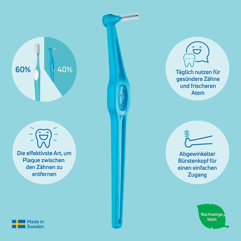 TePe Angle interdental brushes blue (ISO size 3: 0.6 mm)