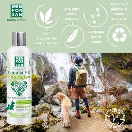 MENFORSAN Ecological Shampoo for Dogs and Puppies 300ml 100% Biodegradable Ingredients