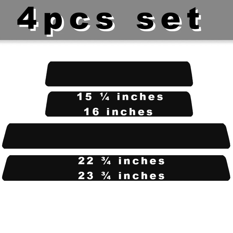 Advanced Trims 4Pcs Car Threshold Strip Door Plate Sill Scuff