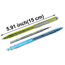 Maydahui 8 Pcs Cool UFO Pens Cyber Light Wheel Gel Pen Spaceship Galaxy Style Twistable Black Ink for Aerospace Lovers Shcool Office Supplies Party Favors